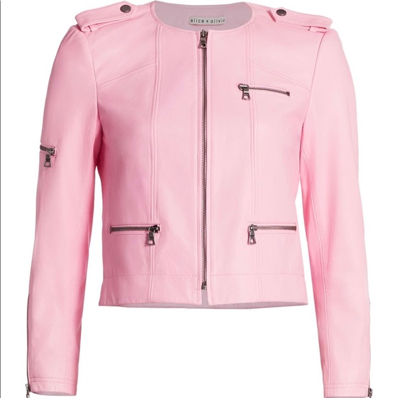 Alice Olivia Cam Leather Express Zipper 